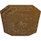 Ekena Millwork Felix Ceiling Medallion, Hand-Painted Smokey Topaz Crackle, 25 1/4"W x 17 1/4"H x 1 3/4"P CM25FESTC - alternate 2